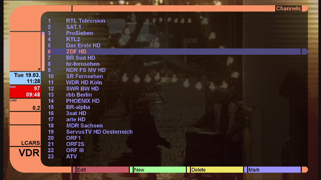 On Screen Menu